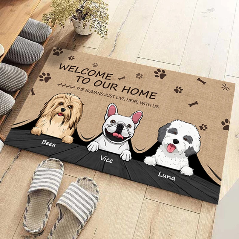 Personalized Pet Dog Cat Welcome Doormat