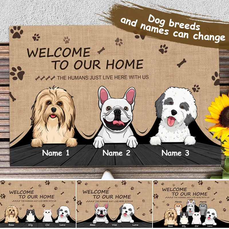 Personalized Pet Dog Cat Welcome Doormat