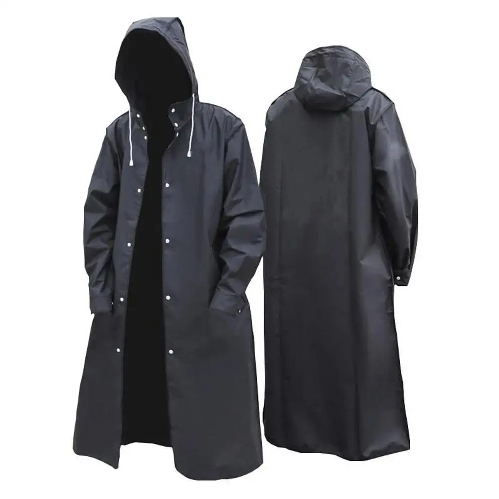 Ultra-light Softshell Rain Jacket Men Slim-fit Enlarged Brim Raincoat Hooded