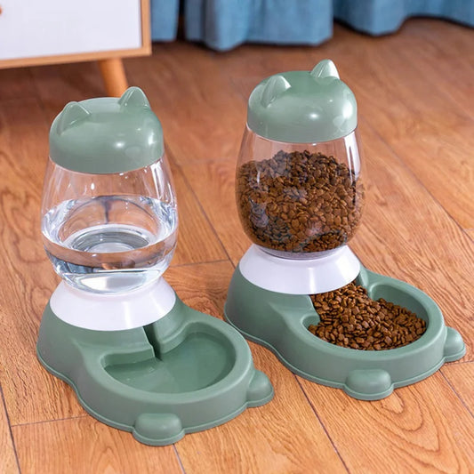 Pets Auto Feeder Food Feeder and Water Dispenser Set for Small Medium Big Dogs