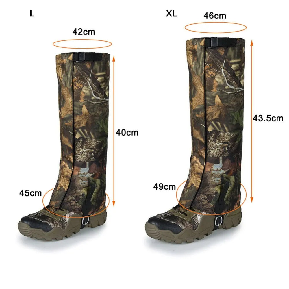 Adjustable Snow Boot Gaiters Breathable Oxford Cloth for Walking Hunting Outdoor