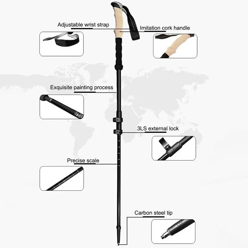 Triple-Section Trekking Poles