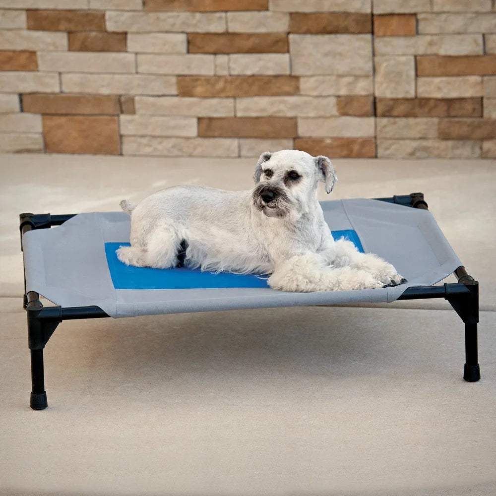 Coolin' Pet Cot, Large, Gray/Blue Dog Breeding Supplies