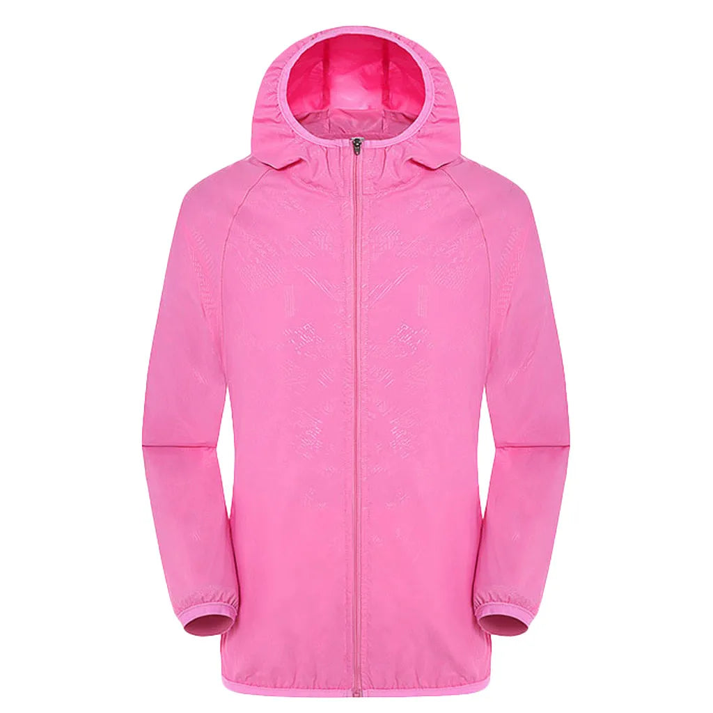 Women Jackets Hooded Raincoat