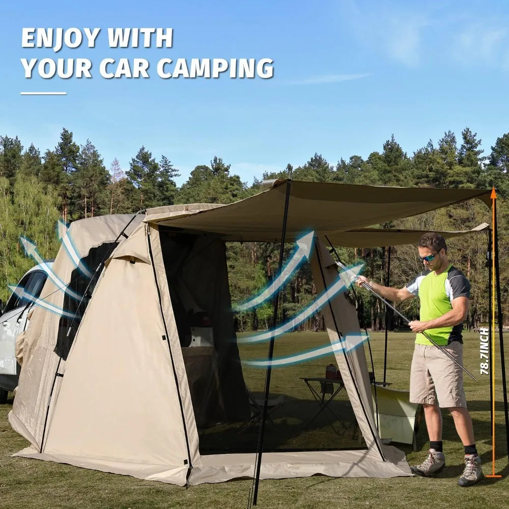 Tailgate Shade Awning Tent for Camping