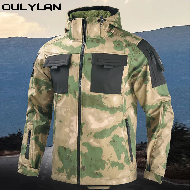 Men's Warm Hiking Windproof Fleece Coat