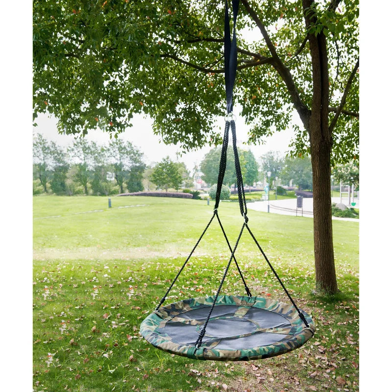 Outdoor Saucer Kids Tire Swing