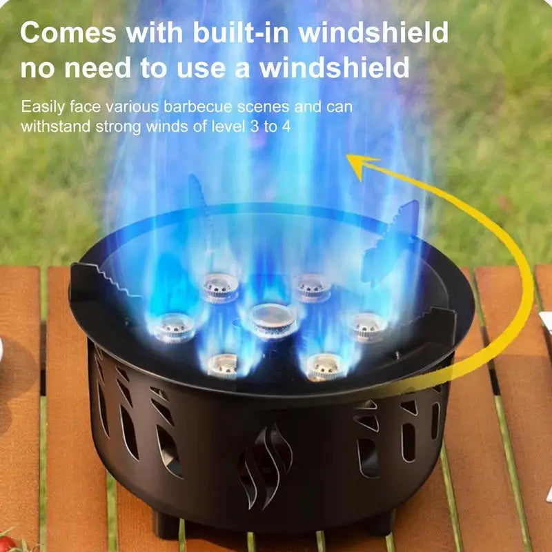 7-Core Windproof Stove Fierce Fire Stove