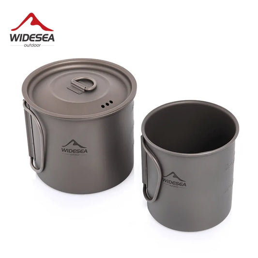 Camping Mug Titanium Cup Cooking set